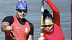 Sports Authority of India : Indian Athletes Raju Rawat and L.Neha Devi in Mixed Canoe Double 500m Final A