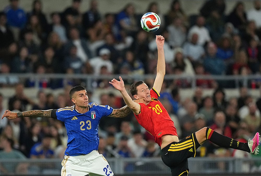 Italy vs Belgium Nations League Soccer highlights-Italys Gianluca Mancini