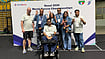 File : Sachin Chamaria, India's highest-ranked BC3 boccia athlete with his support team. 