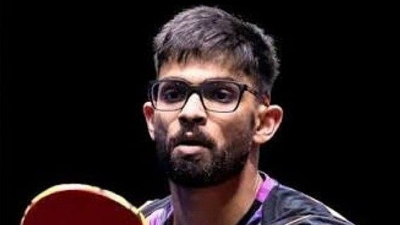 Manush Shah exited Men's singles in pre-quarterfinals, losing to China's Lin Shidong. - Media_SAI/X