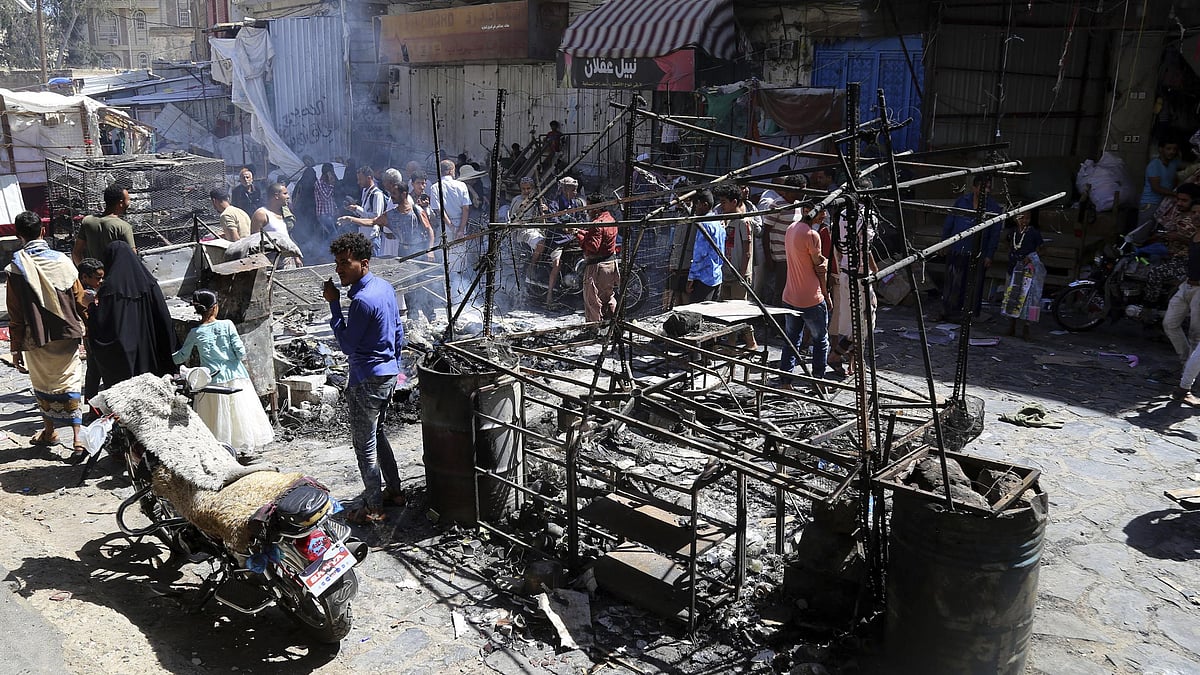 Displaced Yemenis Shelter At A Makeshift Camp In Taiz Province -  | Reuters