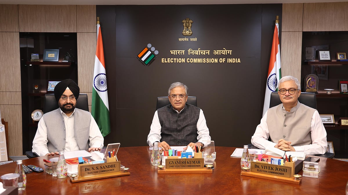 The three Election Commisioners after the latest ECI meeting - Election Commission Of India