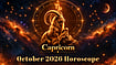 Capricorn Monthly Horoscope for October 2026