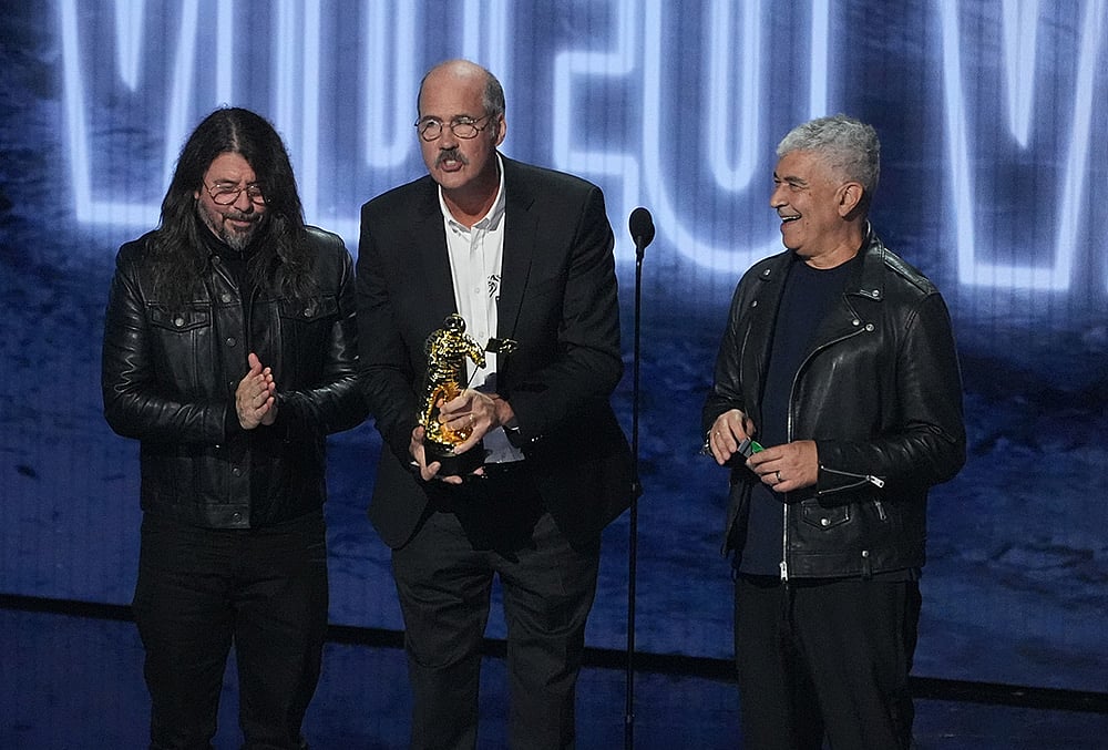 2026 MTV VMAs - David Grohl, from left, Krist Novoselic, and Pat Smear of Nirvana 