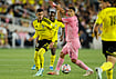 | Photo: AP/Jay LaPrete : Columbus Crew's Anass Zaroury, left, steals the ball from Inter Miami's Luis Suarez (9) during the second half of an MLS soccer match, Sunday, Sept. 27, 2026, in Columbus, Ohio. 