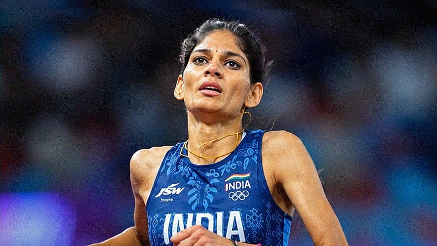 Parul Chaudhary won the bronze medal in the women's 5000m with a time of 15:14.61. - IIS_Vijayanagar/X