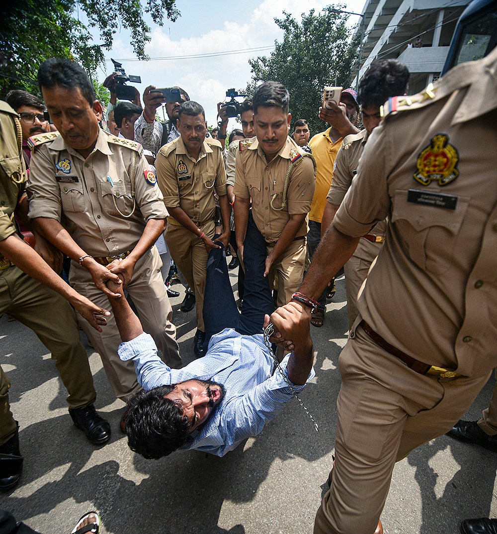 Congress protest against ECI
