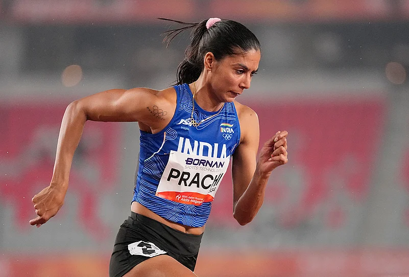 India at Asian games womens 400m race final Prachi Choudhary-