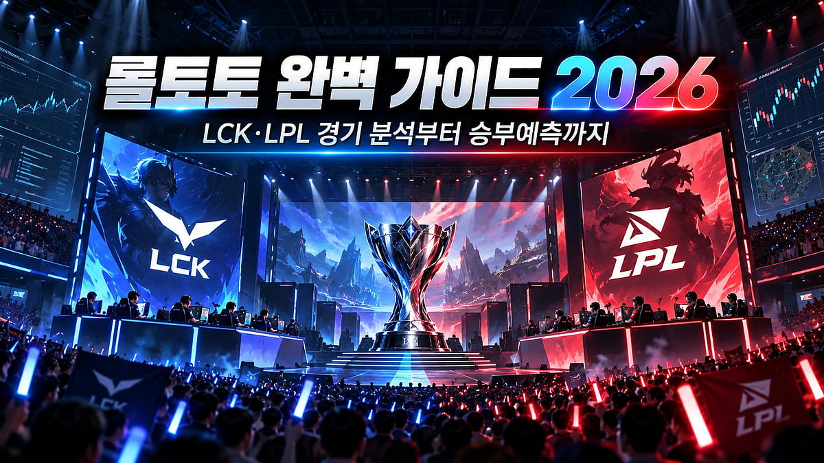 2026 롤토토 완벽 가이드 - LCK·LPL 경기 분석부터 승부예측까지