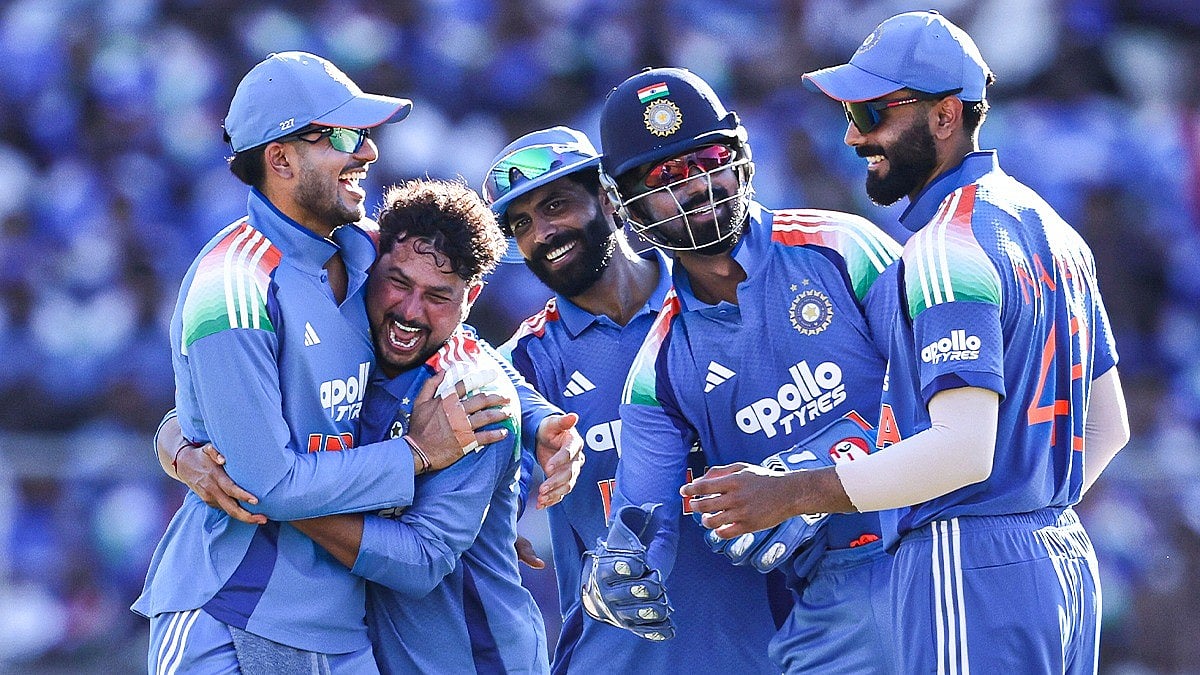 India men's cricket team during the 1st ODI against the West Indies on September 27 - | Photo: X/BCCI