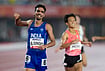 Gulveer Singh Adds Another Silver With Personal Best In Men’s 1500m | Photo: PTI/Arun Sharma : India’s Gulveer Singh celebrates after winning silver medal in men’s 1500 meter final event in the ongoing 20th Asian Games 2026, in Nagoya, Japan, Monday, Sept. 28, 2026.