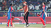 (AP Photo/Surjeet Yadav)
 : Sunrisers Hyderabad's captain Pat Cummins shakes hands with Delhi Capitals' Tristan Stubbs and Abishek Porel at the end of their Indian Premier League cricket match between Delhi Capitals and Sunrisers Hyderabad at ACA–VDCA Cricket Stadium in Visakhapatnam, India, Sunday, March 30, 2025. 

