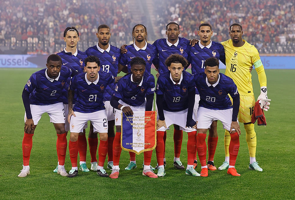 Belgium vs France Nations League Soccer-French players 