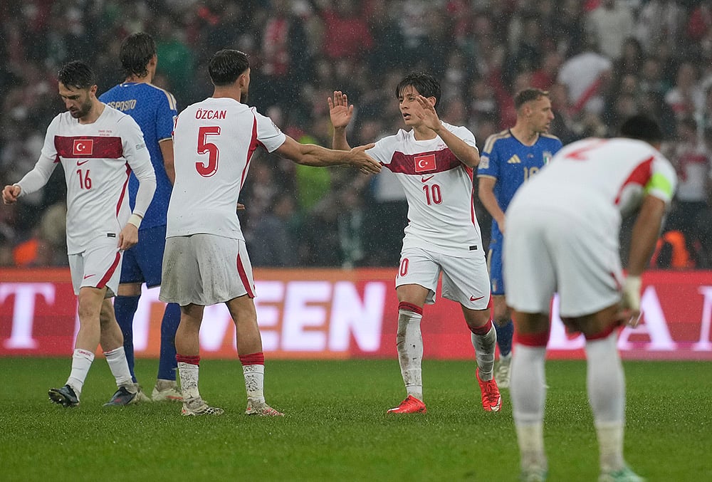 Turkey vs Italy Nations League Soccer-Turkeys Arda Guler