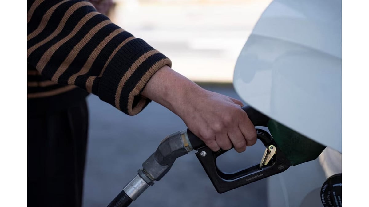  A person pumps their gasoline at a gas station in Atlanta, Georgia - Reuters