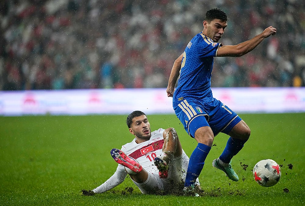 Turkey vs Italy Nations League Soccer-Italys Nicolo Cambiaghi