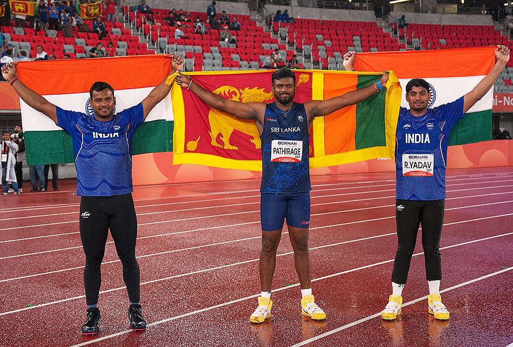 Historic double podium India athletics