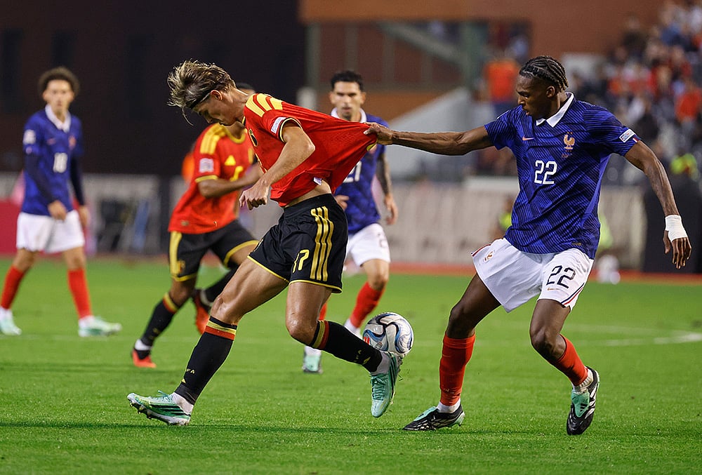 Belgium vs France Nations League Soccer-Frances Jeremy Jacquet