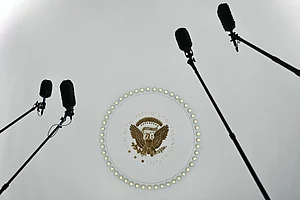 X : Trump barred CNN, MS NOW and Politico from the White House, citing criticism of their reporting.