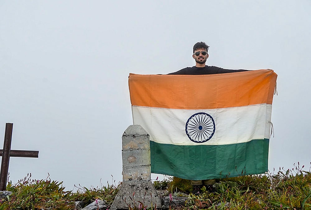 Bhukya Yashwanth unfurls Tricolour atop Nagalands highest peak