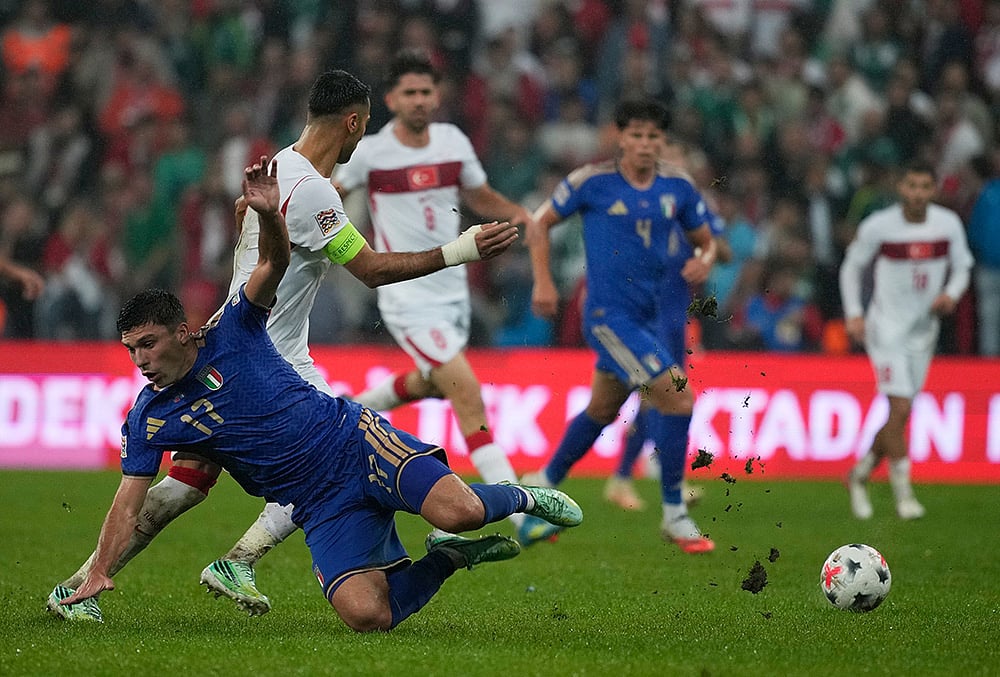 Turkey vs Italy Nations League Soccer-Italys Nicolo Cambiaghi