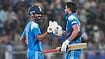(AP Photo/ Anupam Nath) : India's captain Shubman Gill, right, celebrates scoring a double century with batting partner Ruturaj Gaikwad during the second one-day international cricket match between India and West Indies in Guwahati, India, Wednesday, Sept. 30, 2026