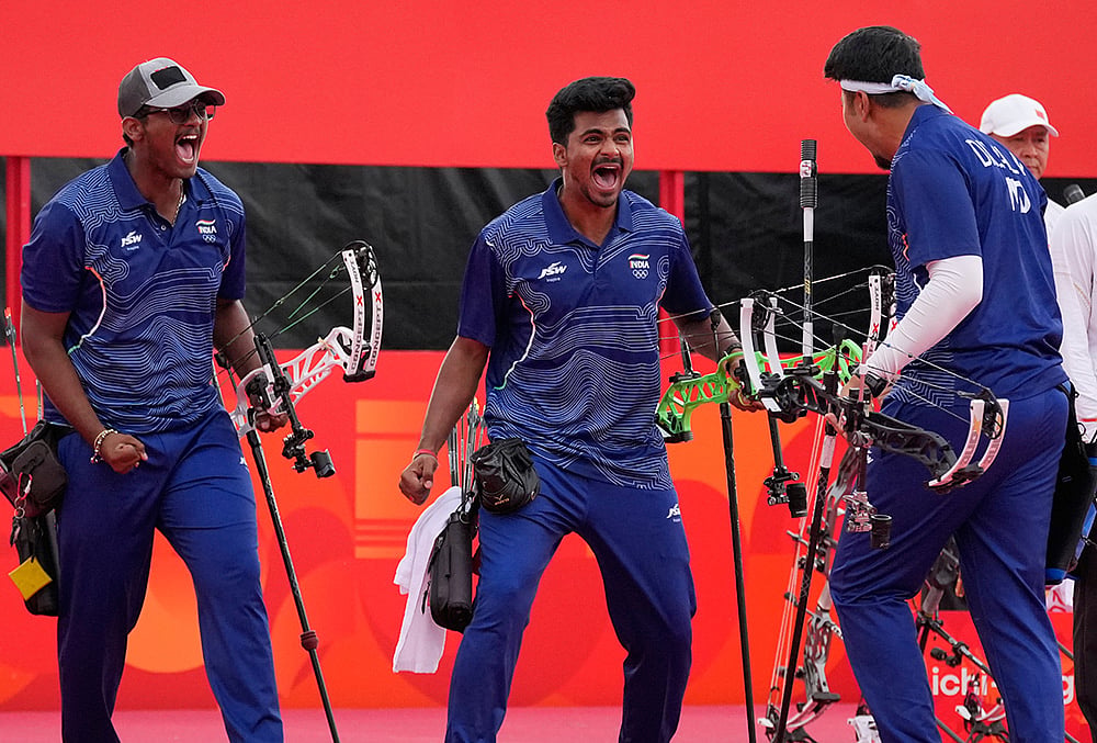 Indian compound archery team golden hat-trick 2026
