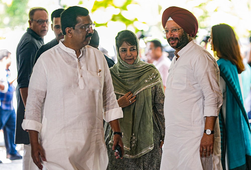 INDIA bloc meet Mehbooba Mufti 