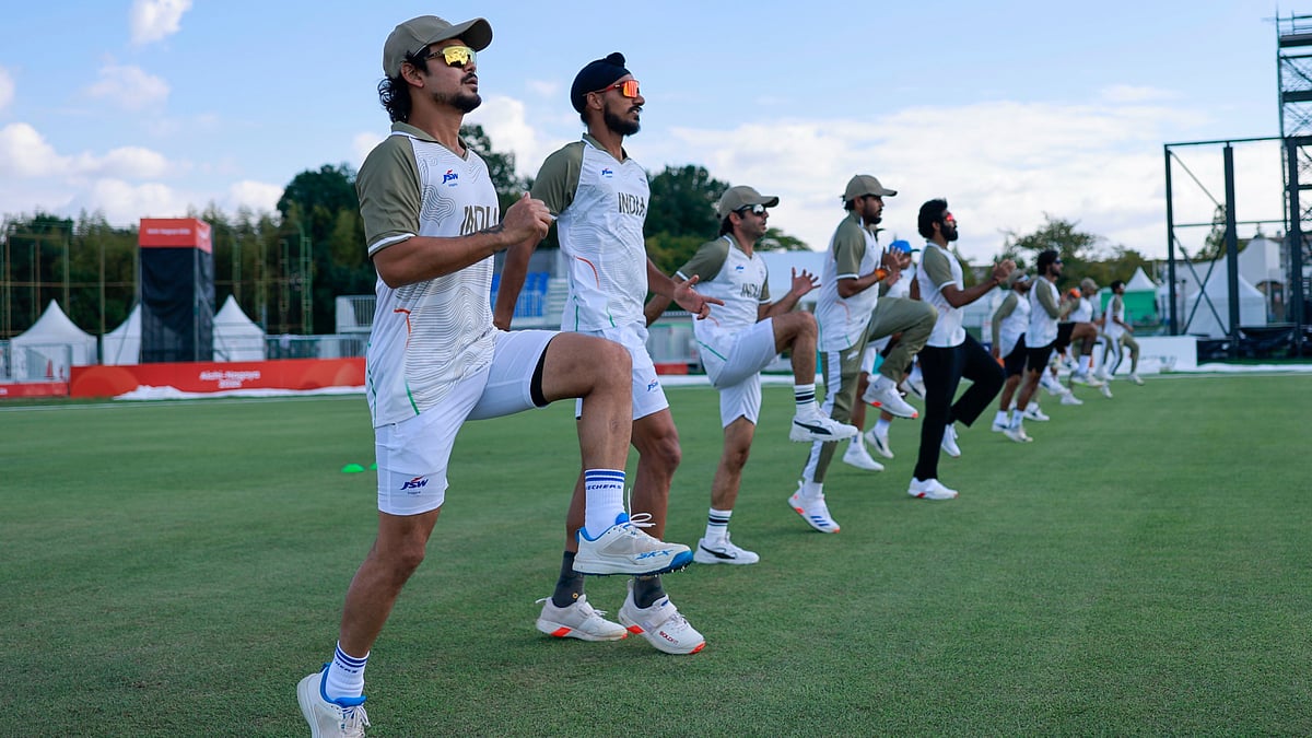 Indian cricket team training ahead of their semi-final clash against Sri Lanka at Asian Games 2026 - X/BCCI