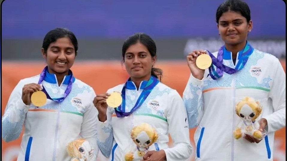 India beat China 238-234 in the women’s compound archery final at Aichi-Nagoya. - PTI