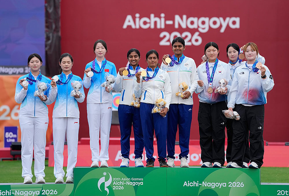 Indian archery team gold medal Aichi-Nagoya 2026
