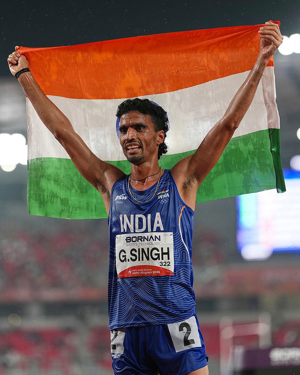 Gulveer Singh third medal Asian Games 2026