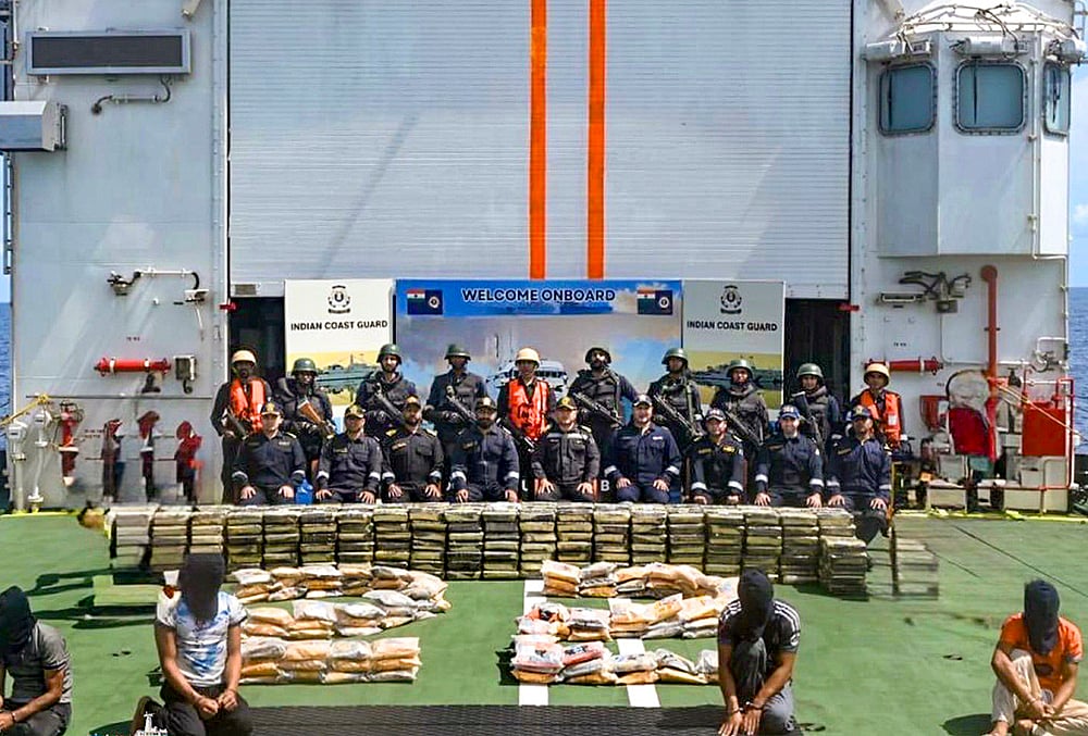 Drugs seized from Iranian boat in Arabian Sea