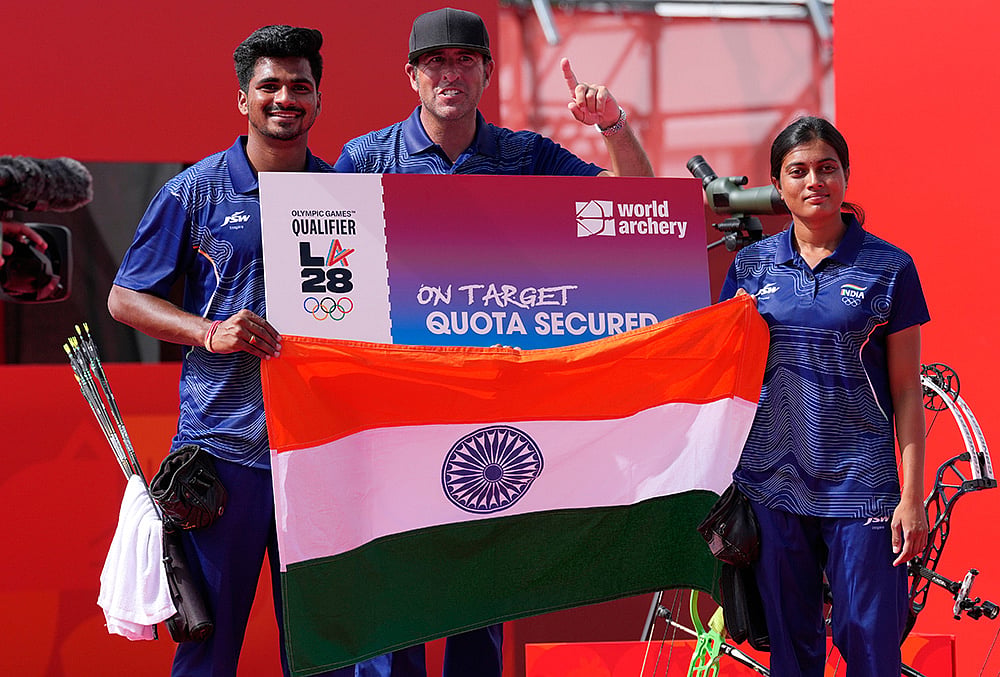 Asian games 2026 archery Compound Mixed Team highlights-Sahil Rajesh Jadhav