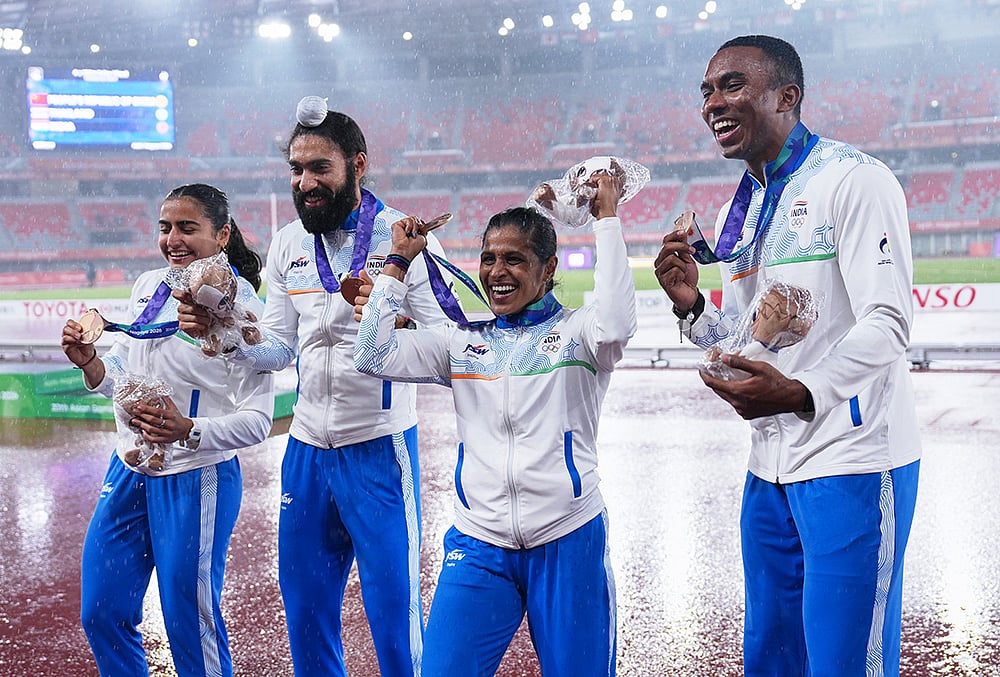 Asian games 2026 Mixed 4x100m Relay highlights