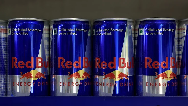 Red Bull cans on display for sale - Reuters