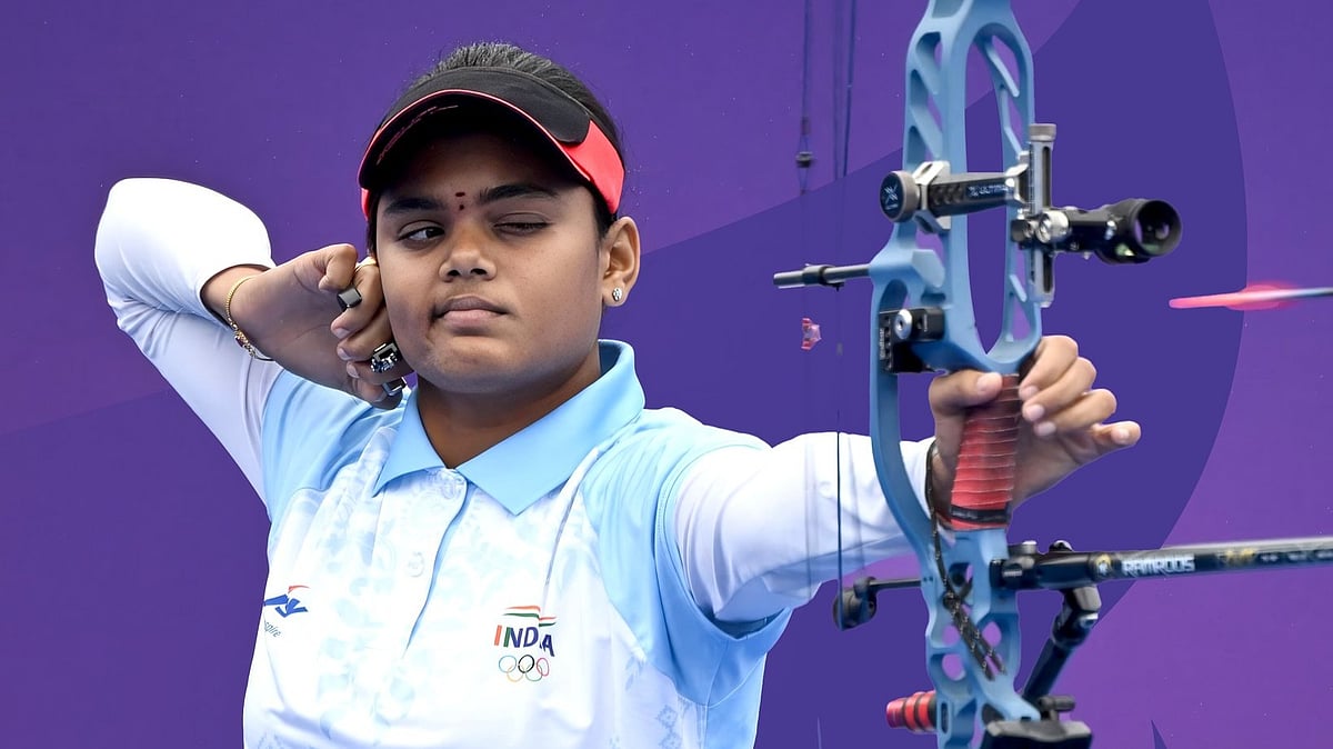 Jyothi Surekha Vennam clinched her fourth Asian Games gold by teaming up with Chikitha and Prithika to win the compound team title. - IIS_Vijayanagar/X