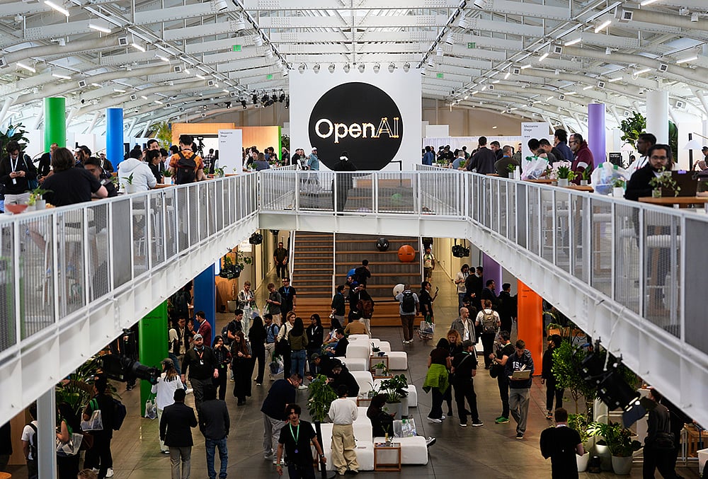 AI developer conference protests