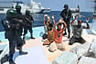 Day In Pics: September 30, 2026 | Photo: @IndiaCoastGuard/X via PTI : Security personnel detain five Pakistani nationals and seized 526 kg of methamphetamine and heroin valued at more than Rs 3,000 crore from an Iranian boat in the Arabian Sea, after a joint operation by the Indian Coast Guard (ICG) and Gujarat Anti-Terrorism Squad (ATS) near Lakshadweep.