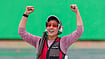 | Photo: PTI/Atul Yadav : India's Neeru Dhanda celebrates after winning the gold medal in the women's trap shooting individual event during the ongoing 20th Asian Games, in Nagoya, Japan, Tuesday, Sept. 29, 2026. 