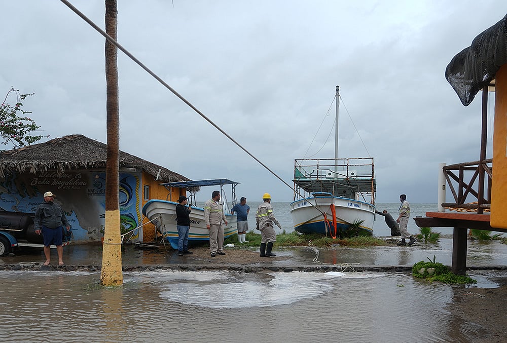 Guaymas flooding Hurricane Polo