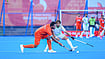 Photo: X/HockeyIndia : Harmanpreet Singh During the semifinal clash against Pakistan at Asian Games on October 1.
