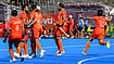 | Photo: PTI/Atul Yadav : India's Abhishek, 5, celebrates with teammates after scoring a goal during a men's semifinal hockey match between India and Pakistan, at the ongoing 20th Asian Games, in Kakamigahara, Japan, Thursday, Oct. 1, 2026.