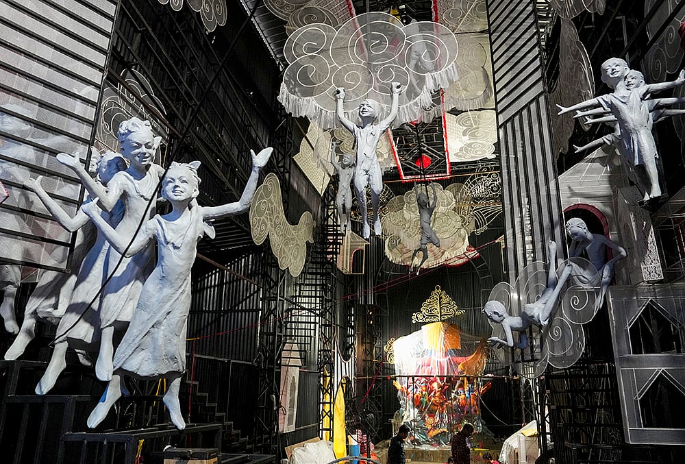 Durga Puja preps in Kolkata