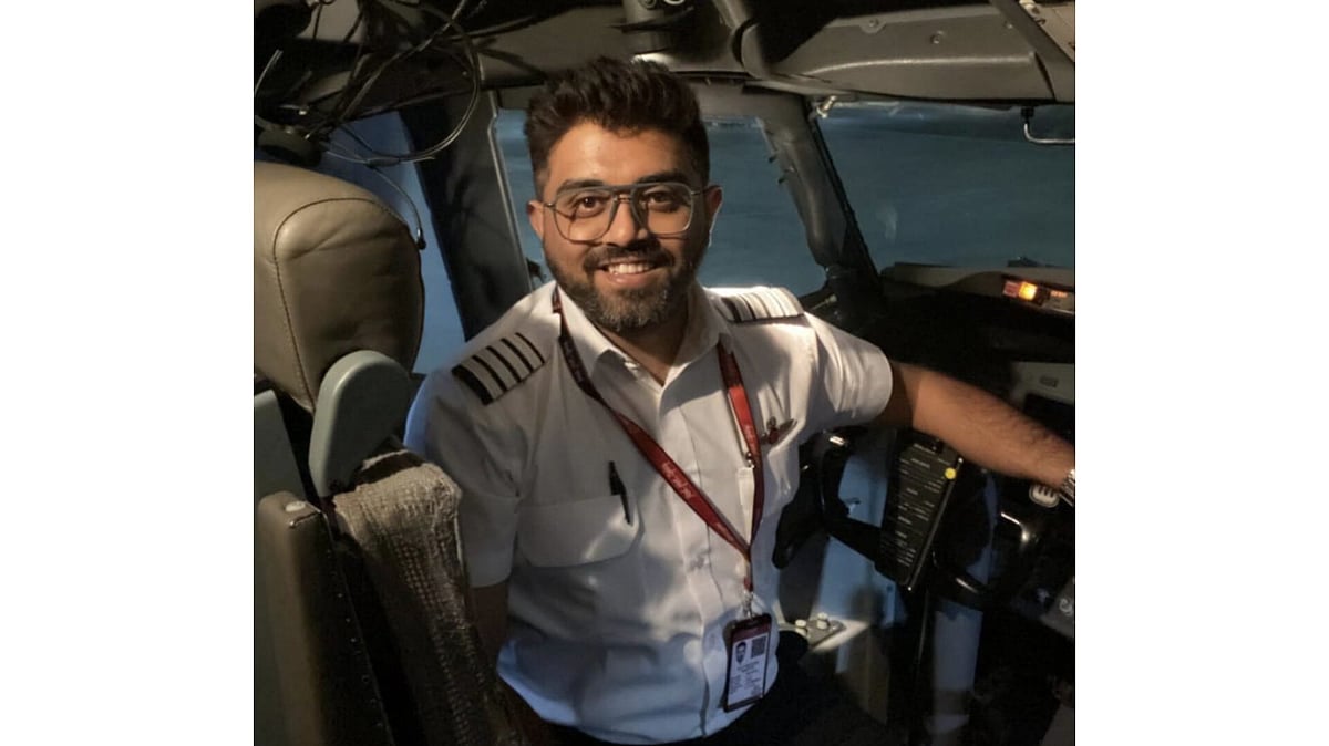 Indian pilot Captain Smit Machchhar - X@IsraelMFA