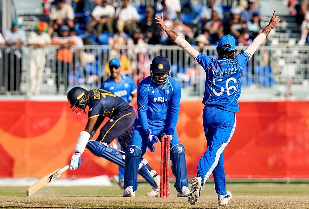 Asian Games 2026 India Vs Sri Lanka Cricket semi final-Indias Ravi Bishnoi 