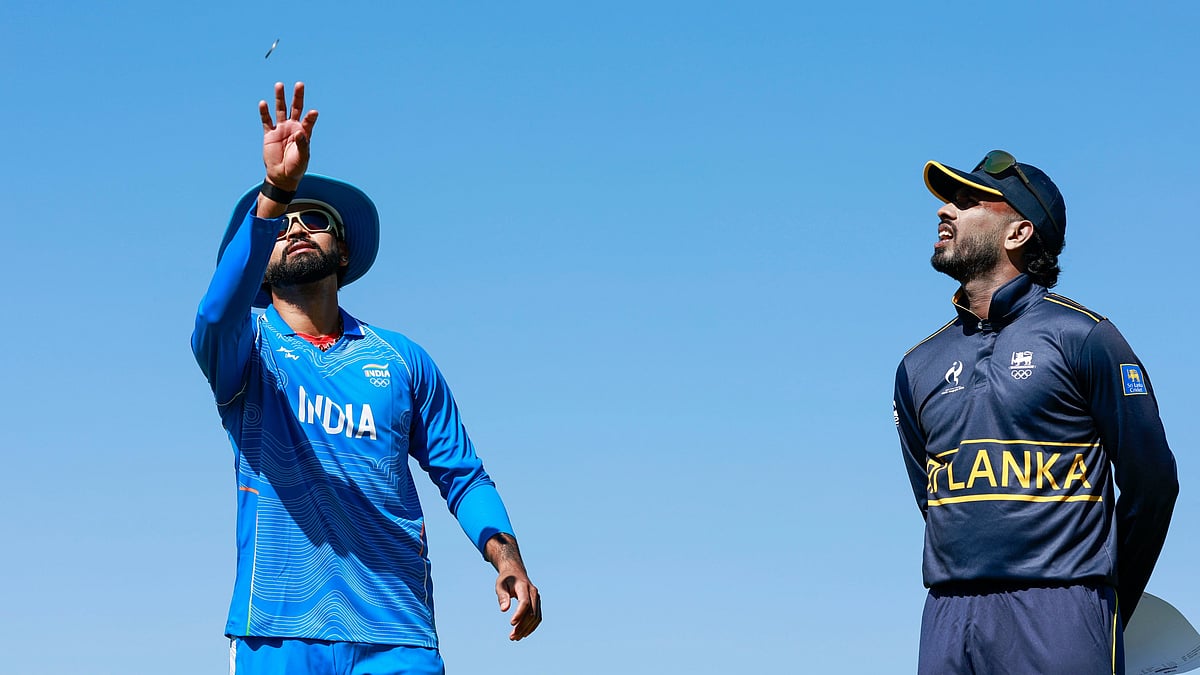 BCCI/X : Shreyas Iyer and Sahan Arachchige at the Asian Games 2026 semifinal toss at Nisshin. 