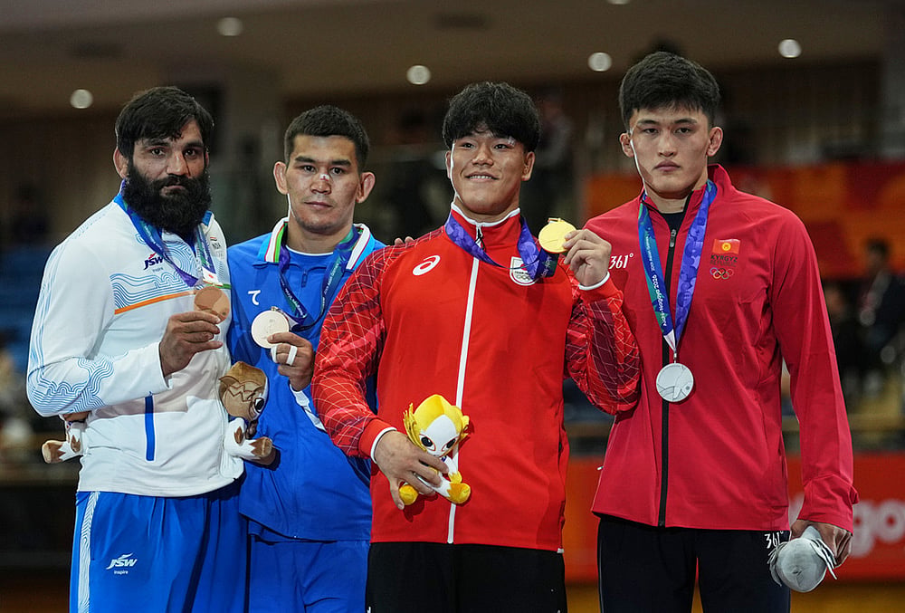Asian games 2026 mens 87kg Greco-Roman wrestling sunil kumar