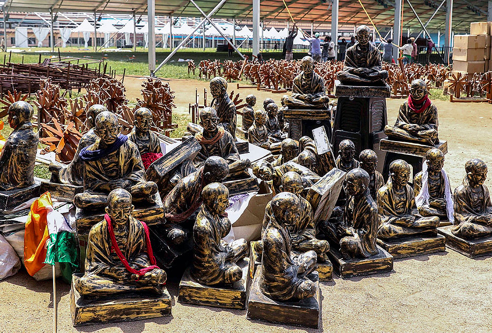 Gandhi Jayanti preps in Hyderabad