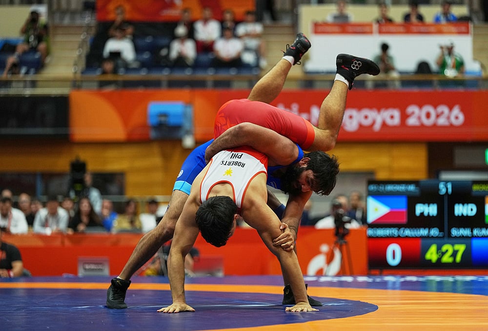Asian Games 2026 wrestling photos
